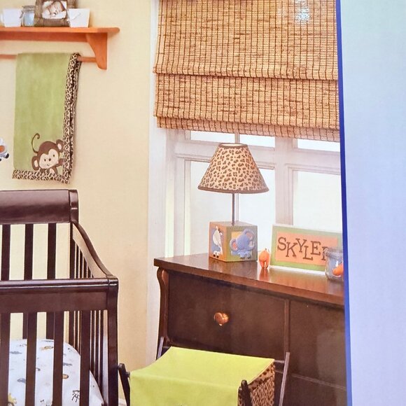 NoJo Zambia Safari Nursery Lamp Jungle Giraffe Elephant Design Baby Decor Gift - Picture 7 of 12